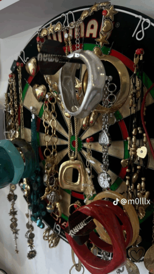 TikTok Users are Turning Dart Boards into Jewellery Displays – and It’s the Most Unexpected Trend of Autumn/Winter 2025