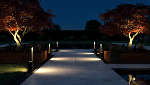 How to Layer Garden Lighting with Spike Lights, Bollards and Decking Lights